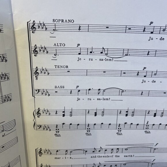 Ye Shall Be Witnesses S.A.T.B. Piano Sheet Music Kirk 1963 Lillenas Pub. AT-1017 - Picture 6 of 8